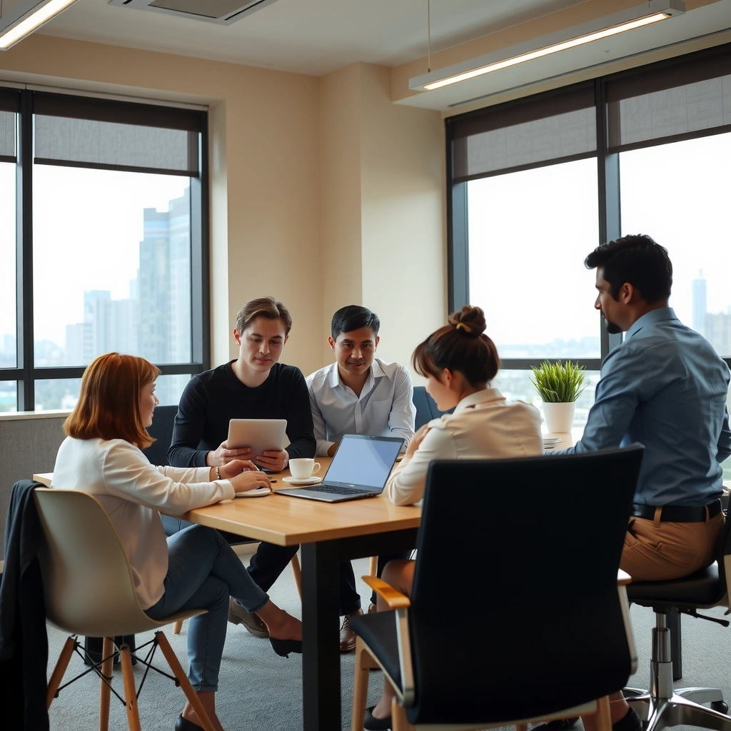 Digital marketing team in Philippines office