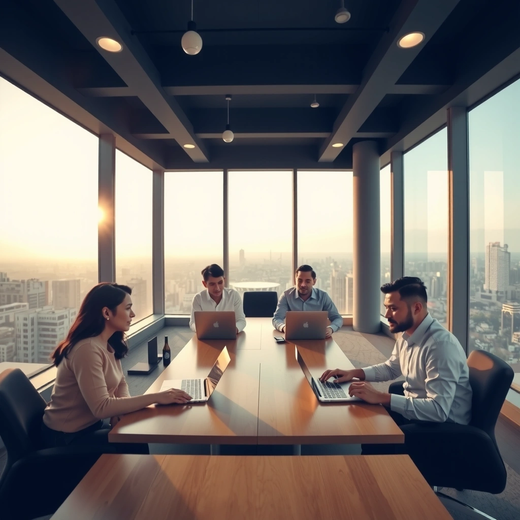 Modern digital marketing office in Manila