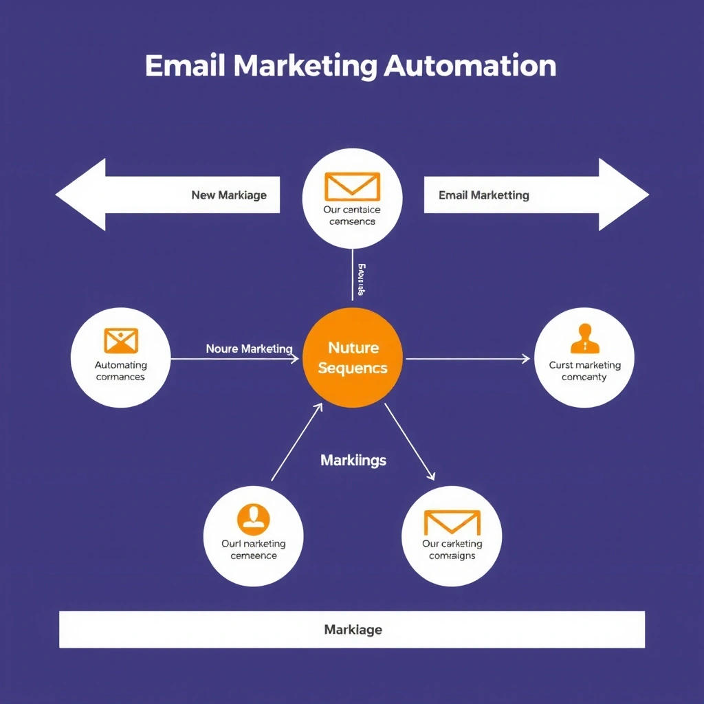 Email nurture sequence automation workflow diagram